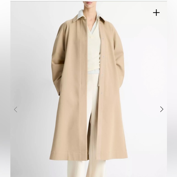 Vince Jackets & Blazers - Vince Cotton Utility Trench Coat